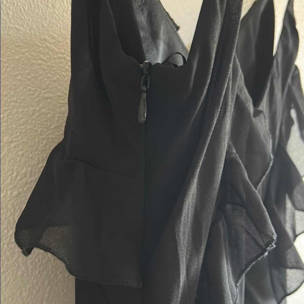 NWOT Petal & Pup Ciao Ruffles Maxi Dress in Black - Picture 8 of 12